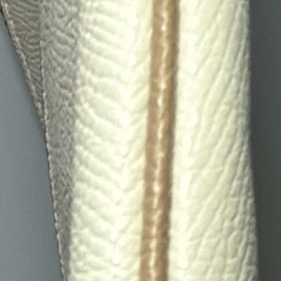 Coach Vanilla Pebbled Leather Wristlet – Gold Hardware - Picture 6 of 6